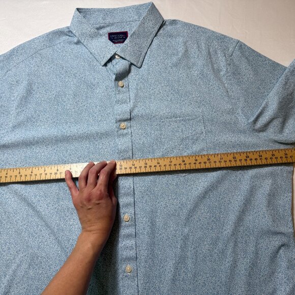 UNTUCKIT Fortia Performance Shirt Foral Blue Nylon XXL - Picture 5 of 13